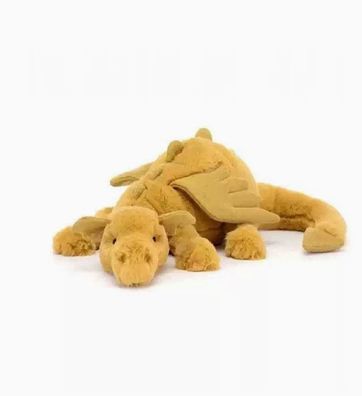 Jellycat Niedliches Plüschtier „Goldener Drache“ (50 cm)