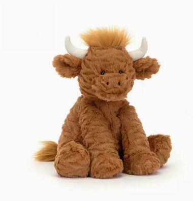 Jellycat Highland-Rind-Plüschtier (23 cm) - Fell mit Struktur