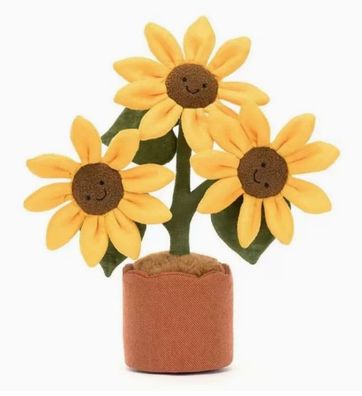 Jellycat Tier-Kissen / Obst- & Sonnenblumen-Plüschtier (35 cm)