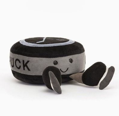 Jellycat Tierkissen / Obst-Plüschfigur / Eishockey-Puck - 10 cm
