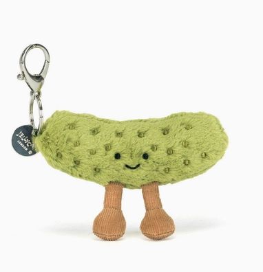 Jellycat Plüsch-Taschenanhänger - 10 cm Gewürzgurke