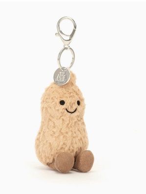Jellycat Lustiger Taschenanhänger-Plüschfigur - Peanut (10 cm)
