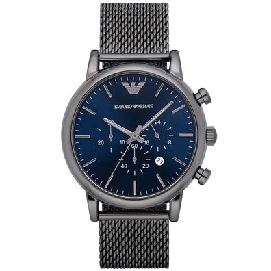 Emporio Armani AR1979 Herren Chronograph Quarzuhr 46 mm Edelstahl