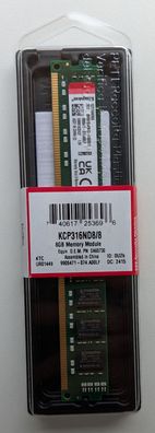 NEU: 8GB Kingston DDR3 RAM KCP316ND8/8 Arbeitsspeicher Laptop PC 8 GB DIMM