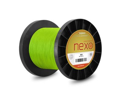 Delphin NEXO 12 / fluo grün - 1300 m - 0,16 mm 11,0 kg - geflochtene Schnur für Fluss