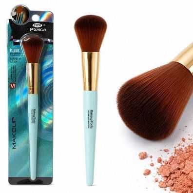 Make-up-Pinsel für Rouge, Bronzer, losen Puder und Mineral-Foundation, blau