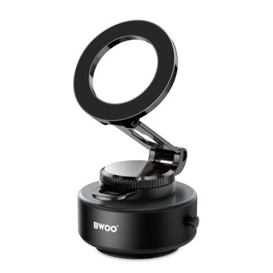 BWOO ZJ139 Auto Handyhalterung Schwarz magnetisch mit elektrischem Vakuumsaugfuß