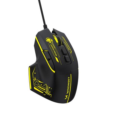 Wozinsky WMGK-1181W Gaming-Maus 7200 DPI 7 Tasten USB-A Schwarz Gelb