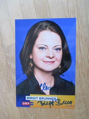 ORF Fernsehmoderatorin Birgit Brunner - handsigniertes Autogramm!!!