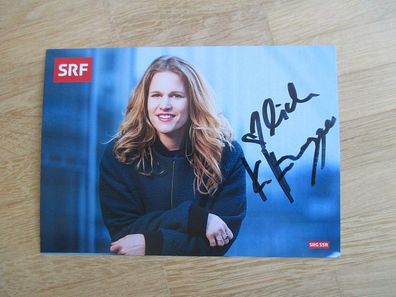 SF Fernsehmoderatorin Kathrin Hönegger - handsigniertes Autogramm!!!