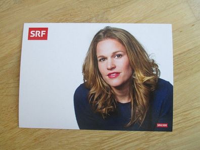 SF Fernsehmoderatorin Kathrin Hönegger - handsigniertes Autogramm!!!