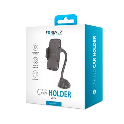 Forever CH 310 Auto Handyhalterung Schwarz für Windschutzscheibe mit Saugnapf 360