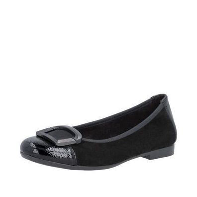 Remonte Ballerinas - Schwarz Leder