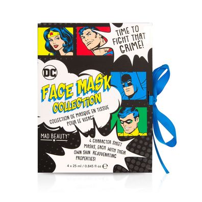 Geschenkset Gesichtsmasken DC Superheroes, Tuchmasken