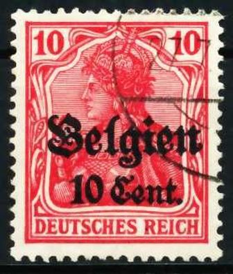 BES 1WK LP Belgien Nr 14cII gestempelt X629C6A