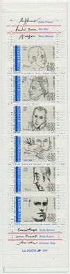 Frankreich Markenheft Nr MH26 2819C-2824C postfrisch S003202