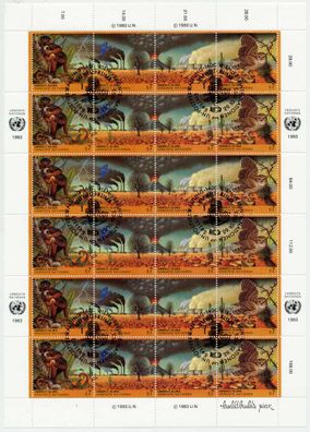 UNO WIEN Nr 156KB-159KB zentrisch gestempelt S004226