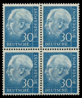 BRD DS HEUSS 1 Nr 187xv postfrisch Viererblock X6DF706