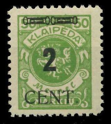MEMEL 1923 Nr 185 postfrisch gepr. X7DA406