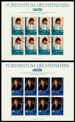 Liechtenstein BLOCK Kleinbogen Nr 797KB-798KB E S53CC1A