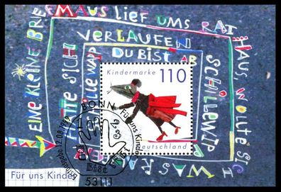 BRD BUND BLOCK Kleinbogen 1999 Block 51-ESST-BO S53CC86