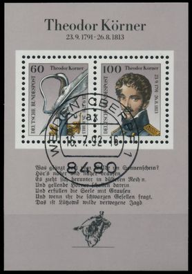 BRD BUND BLOCK Kleinbogen 1990 1994 Block 25 ZE S53D13A