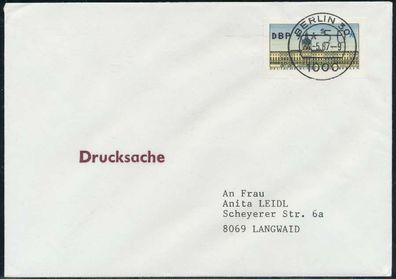 BERLIN ATM 1-050 Drucksache EF FDC X7E468A