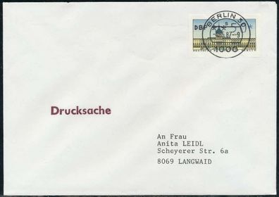 BERLIN ATM 1-050 Drucksache EF FDC X7E4692