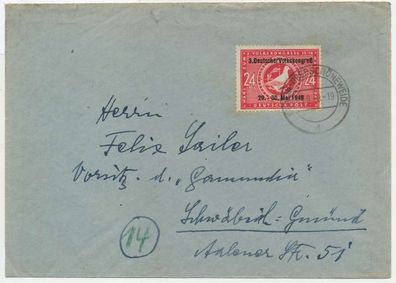 SBZ ALLG. Ausgaben Nr 233I BRIEF EF X7E62DE
