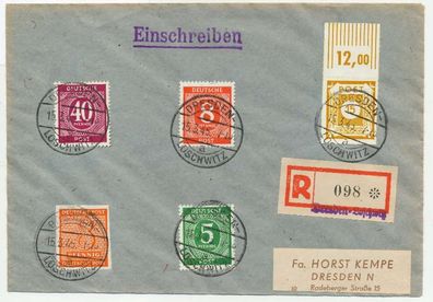 SBZ Ostsachsen PMT Nr 47G u.a. BRIEF MIF ORA X7E6312