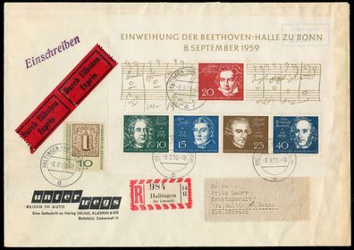 BRD BELEGE Block 2 BRIEF FDC X7E83BE