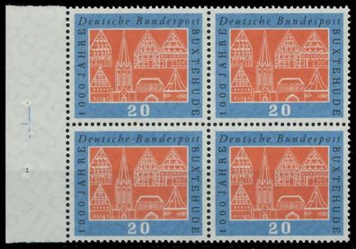 BRD BUND 1959 Nr 312v postfrisch Viererblock SRA X7EAFC6