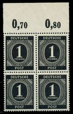 Kontrollrat Ziffern Nr 911 postfrisch Viererblock ORA X820756