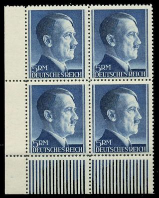 Deutsches REICH 1941 Nr 802A postfrisch Viererblock ECK X8B085A