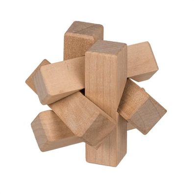 Geduldsspiel aus Holz verschiedene Varianten 4,5 x 4,5 cm - Variante: