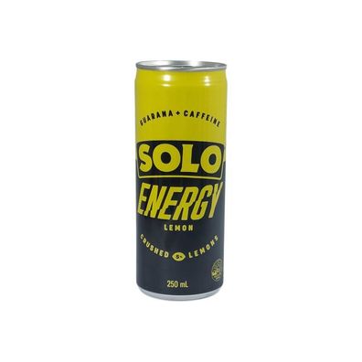 SOLO Energy Drink Lemon Guarana + Caffeine 250 ml
