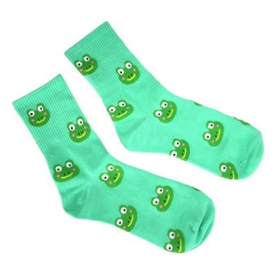 Socken mit Tiermuster 'Frosch I' Gr. 36-39 grün, 1 Paar 1 St