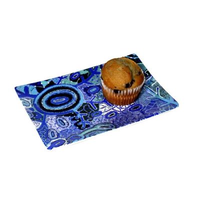 Better World Arts Aboriginal Cake Plate 'Yalka Dreaming' 17,5x12 cm 1 St