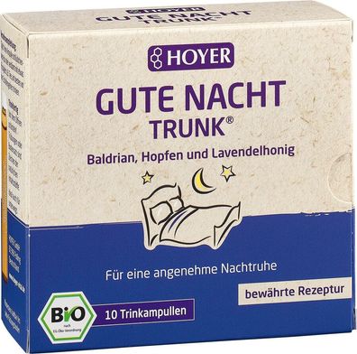 3x HOYER Gute Nacht-Trunk Trinkampullen 100ml