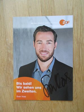 ZDF Fernsehmoderator Sven Voss - handsigniertes Autogramm!!!