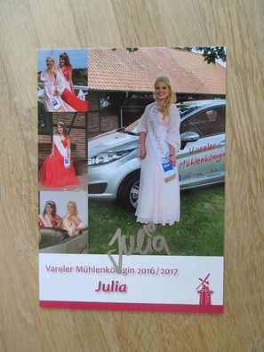 Vareler Mühlenkönigin 2016/2017 Julia - handsigniertes Autogramm!!!