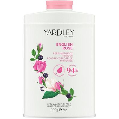Yardley, Englische Rose, Körperpuder, 200 g