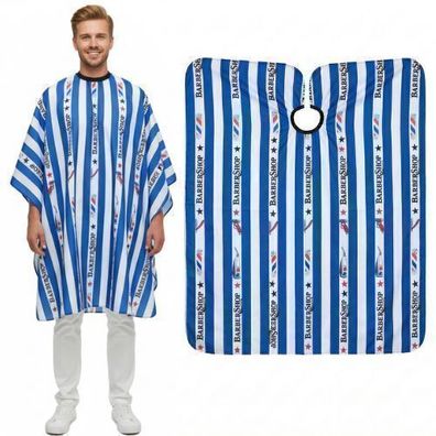 Friseurumhang für Friseure, groß, 140×155 cm, mit Klammer/Schließe