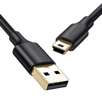 Ugreen USB zu Mini USB Kabel 480 Mbps 3m Schwarz (Modell: US132 10386)
