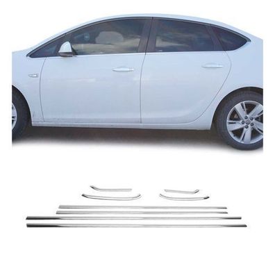 Fensterleisten Zierleisten für Opel Astra J 2010-2015 Schrägheck Edelstahl 8tlg