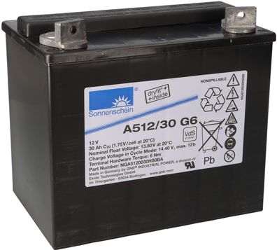 Exide Sonnenschein A512/30G6 12V 30Ah dryfit Gel Standby-Akku