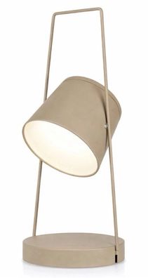 LUMIDA Solar-Leuchte Spotlight schwenkbar RGB & warmweiß USB-C Ladeoption beige