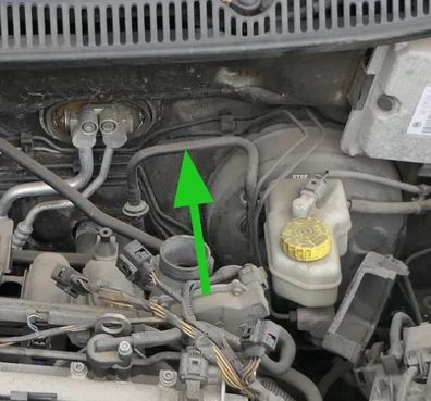 Skoda Fabia 5J Rohr Unterdruckrohr Bremse Rückschlagventil Ventil 6Q1612041CP