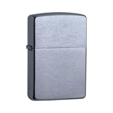 Zippo Benzin-Feuerzeug Brushed Chrome mit Jet-Einsatz, unbefüllt