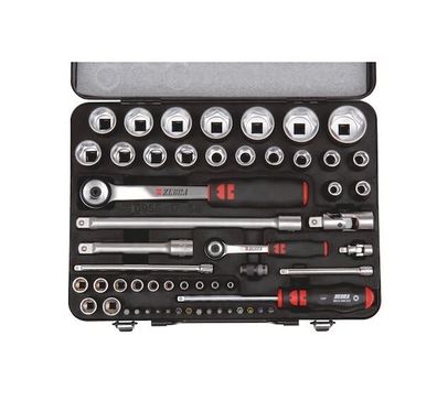Würth Steckschlüsselsatz 1/2 & 1/4" 56-tlg. Werkzeugkoffer | 09651756